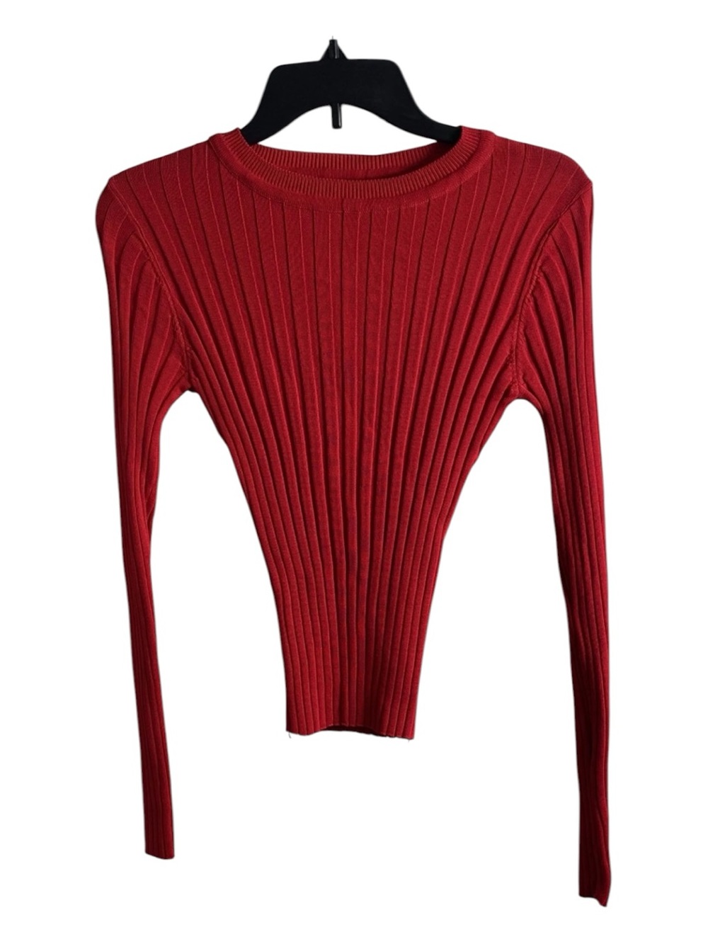 NWT Petal & Pup Aneesa Red Ribbed Long-Sleeve Women's Pullover Sz 6